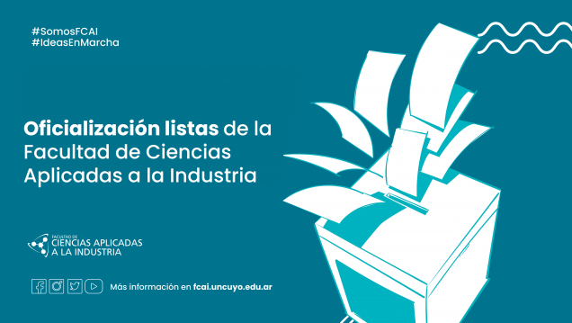 imagen Oficialización listas de la Facultad de Ciencias Aplicadas a la Industria