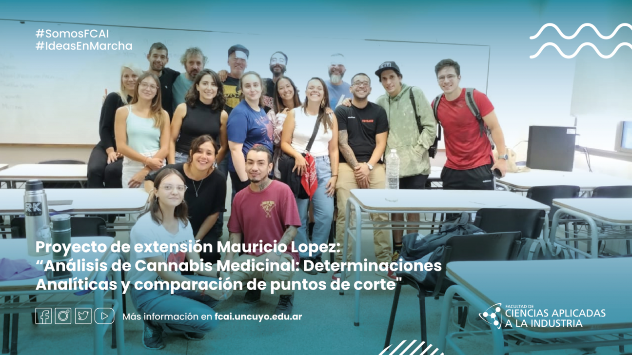 imagen Proyecto de extesión Mauricio Lopez: "Análisis de Cannabis Medicinal: Determinaciones Analíticas y comparación de puntos de corte"