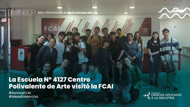 imagen La Escuela N° 4127 Centro Polivalente de Arte visitó la FCAI