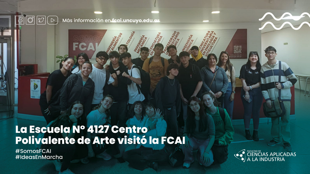 imagen La Escuela N° 4127 Centro Polivalente de Arte visitó la FCAI