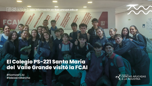 imagen El Colegio PS-221 Santa María del Valle Grande visitó la FCAI