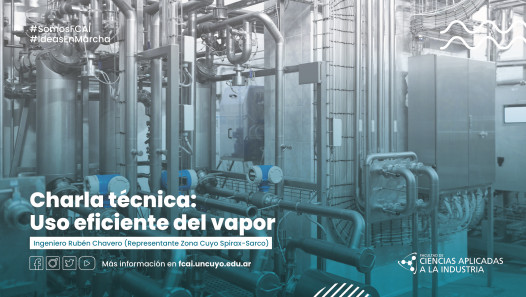 imagen Charla técnica: Uso eficiente del vapor