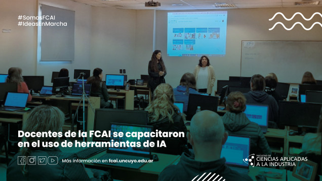 imagen Docentes de la FCAI se capacitaron en el uso de herramientas de IA 