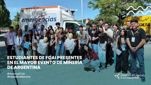 imagen Estudiantes de FCAI presentes en el mayor evento de minería de Argentina