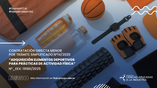 imagen Contratación Directa Menor por Trámite Simplificado N°14/2025 "Adquisición Elementos Deportivos para Prácticas de Actividad Física" N°_EEX: 19186/2025