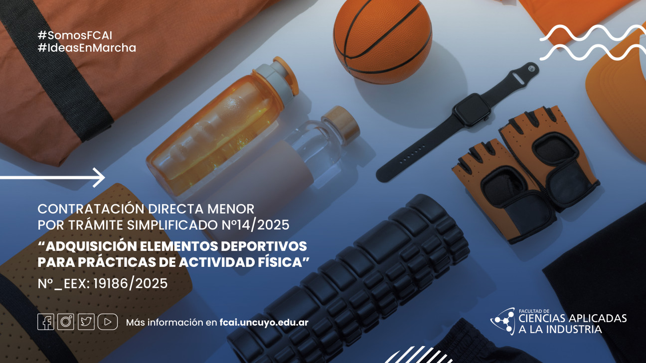 imagen Contratación Directa Menor por Trámite Simplificado N°14/2025 "Adquisición Elementos Deportivos para Prácticas de Actividad Física" N°_EEX: 19186/2025