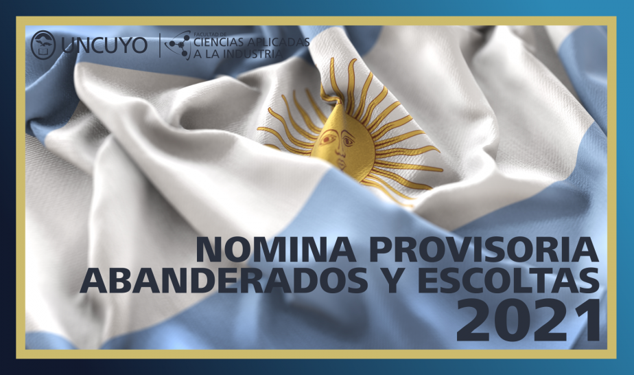 imagen Nómina provisoria de los nuevos abanderados y escoltas de las Banderas Nacional y Provincial para el periodo 2021