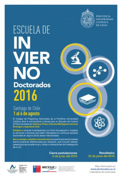 imagen Convocatoria para Escuela de Invierno doctorados 2016