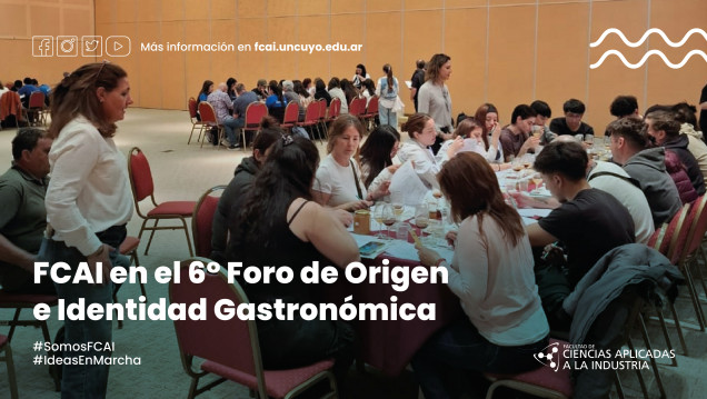 imagen FCAI en el 6° Foro de Origen e Identidad Gastronómica