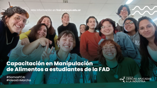 imagen Capacitación en Manipulación de Alimentos a estudiantes de la FAD