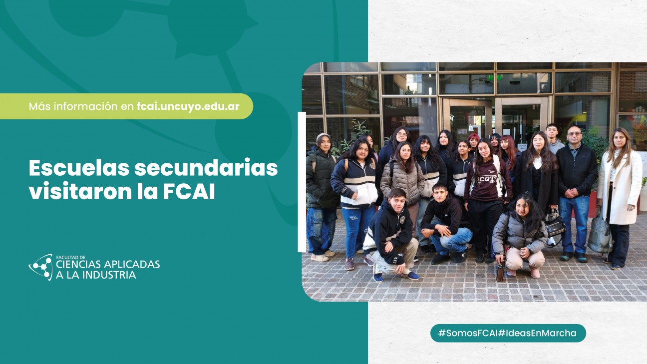 imagen Escuelas secundarias visitaron la FCAI