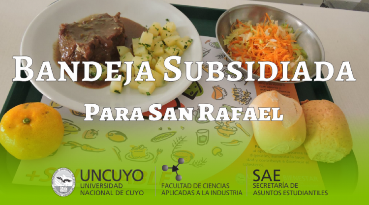 imagen Bandeja subsidiada para San Rafael a $ 10,00