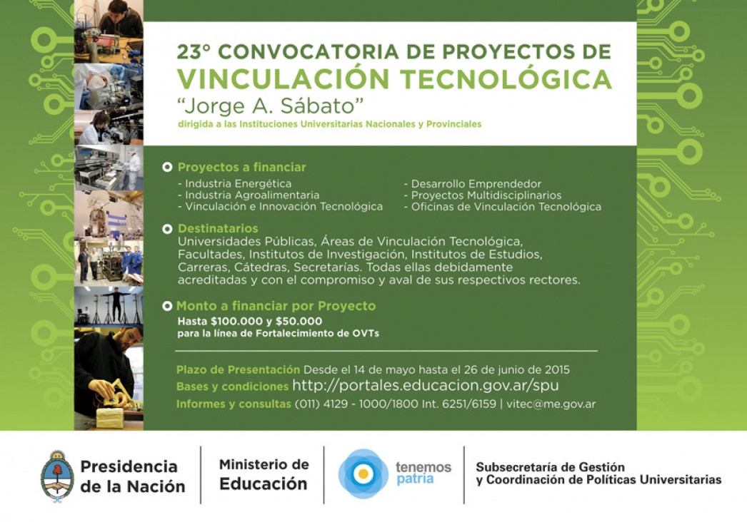 imagen Convocatoria SSPU Proyectos Jorge Sábato