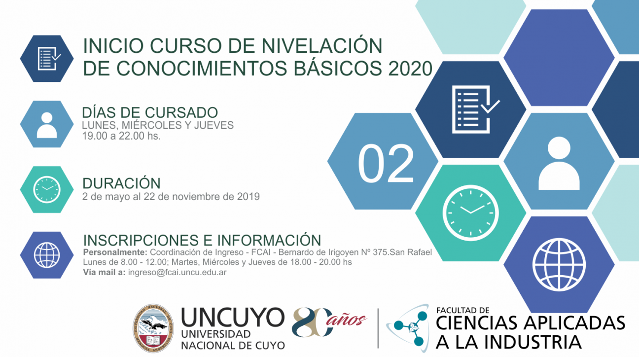 imagen Inicia Curso de nivelación de conocimientos básicos 2020