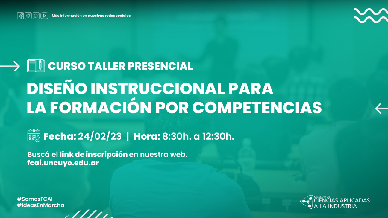 imagen Curso taller "Diseño instruccional para la formación por competencias" 