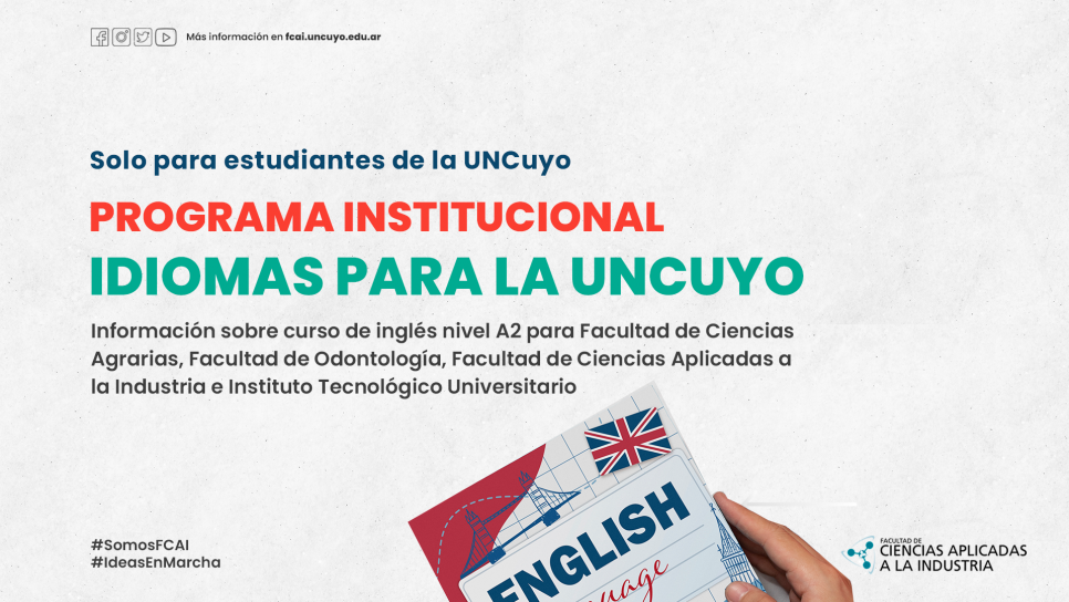 imagen Programa Institucional de Idiomas de la UNCuyo