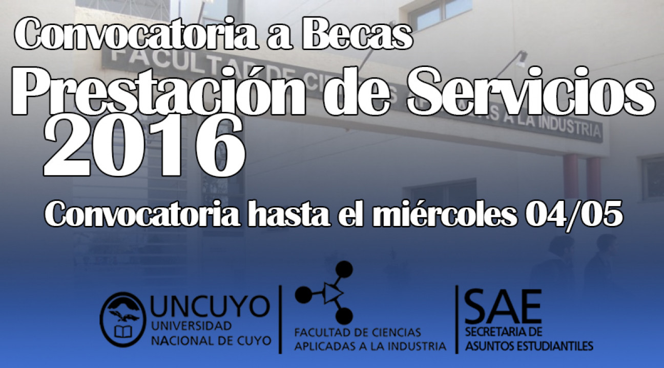 imagen Convocatoria a Becas con Prestación de Servicios