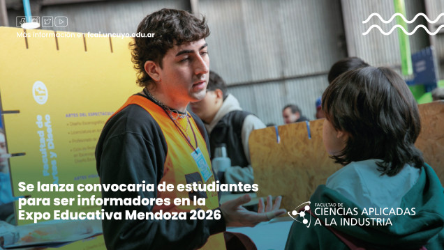 imagen Se lanza convocaria de estudiantes para ser informadores en la Expo Educativa Mendoza 2026