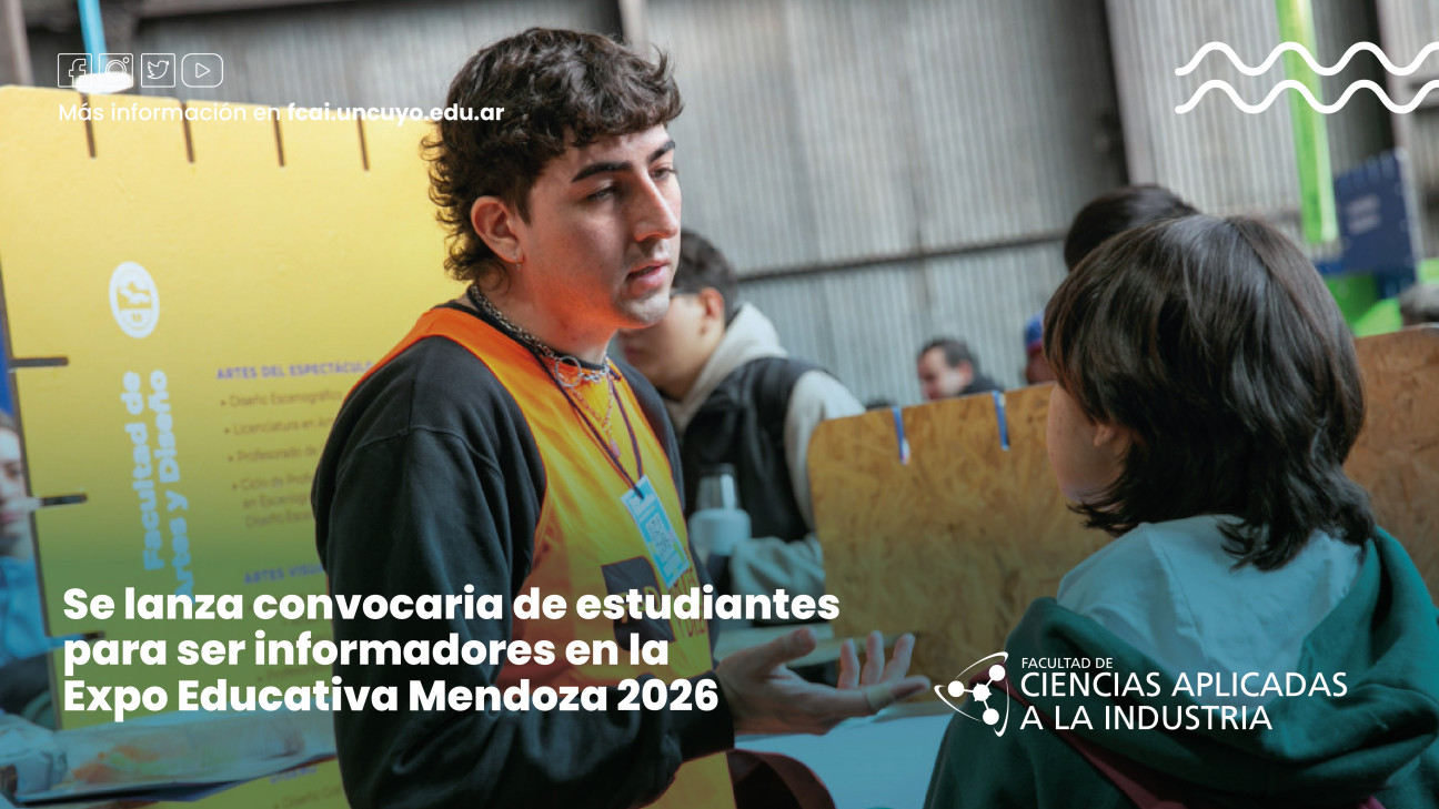 imagen Se lanza convocaria de estudiantes para ser informadores en la Expo Educativa Mendoza 2026
