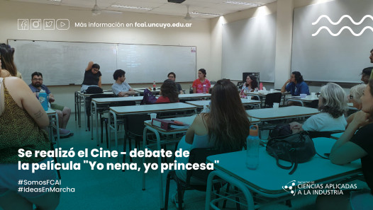 imagen Se realizó el Cine - debate de la película "Yo nena, yo princesa"