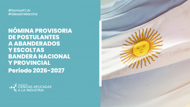 imagen Nomina Provisoria de Abanderados y Escoltas, Bandera Nacional y Provincial para los Periodos 2026-2027