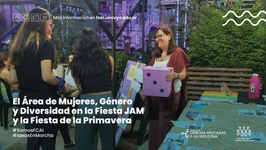 imagen El Área de Mujeres, Género y Diversidad en la Fiesta JAM y la Fiesta de la Primavera