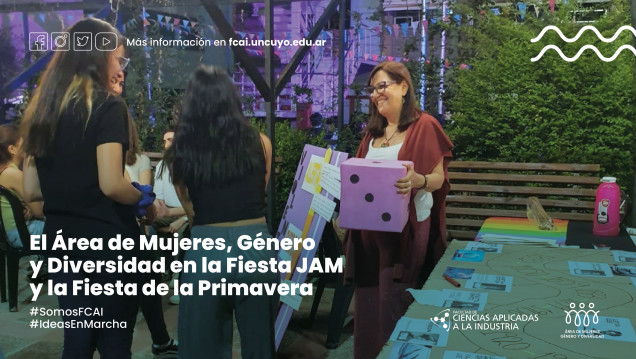 imagen El Área de Mujeres, Género y Diversidad en la Fiesta JAM y la Fiesta de la Primavera