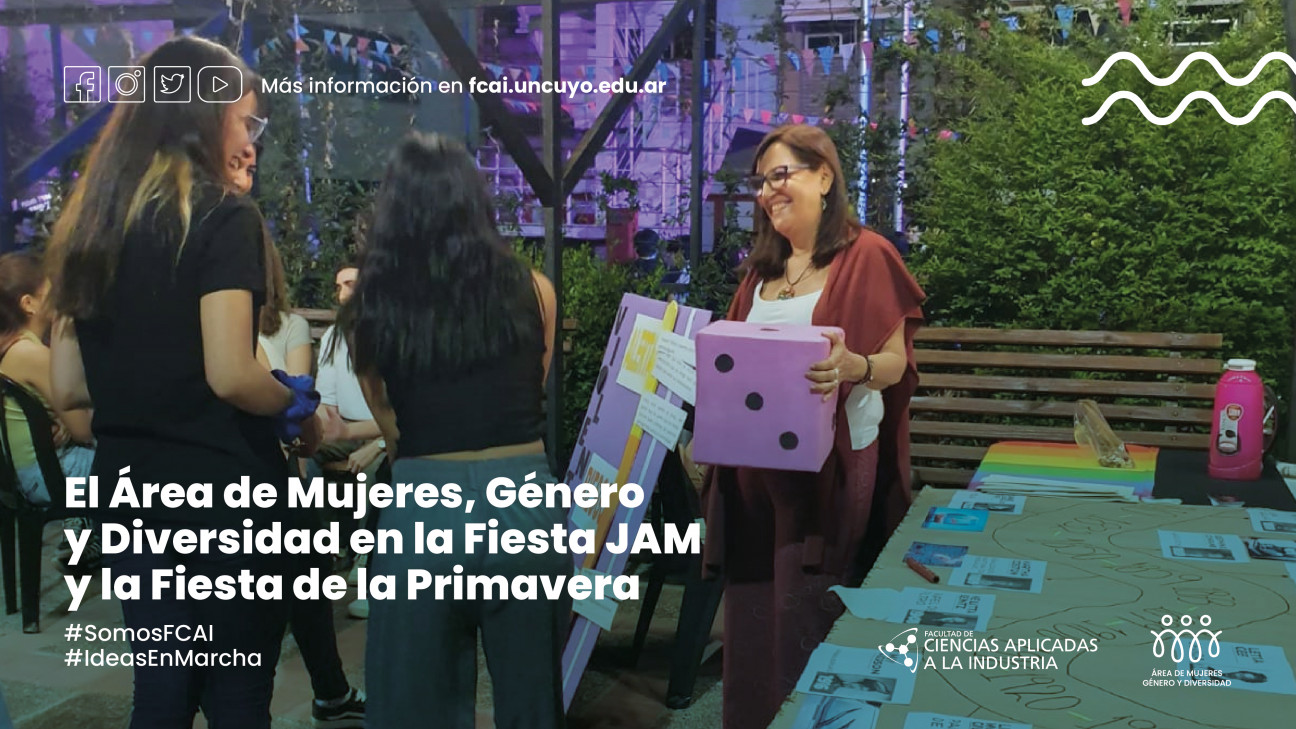 imagen El Área de Mujeres, Género y Diversidad en la Fiesta JAM y la Fiesta de la Primavera