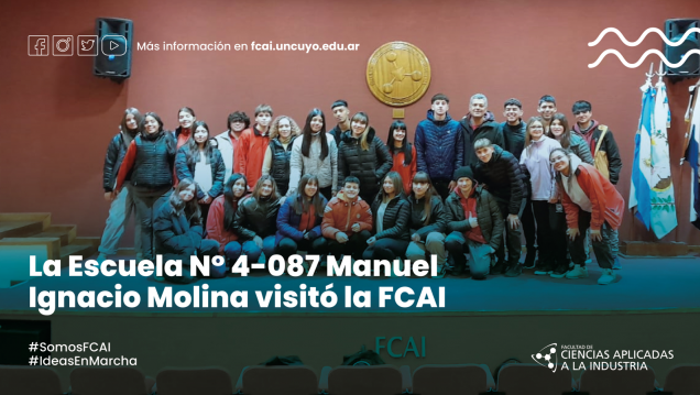 imagen La Escuela N° 4-087 Manuel Ignacio Molina visitó la FCAI