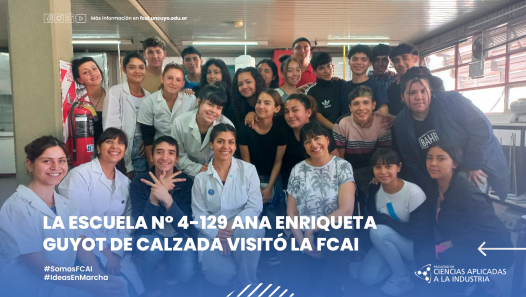 imagen La Escuela N° 4-129 Ana Enriqueta Guyot de Calzada visitó la FCAI