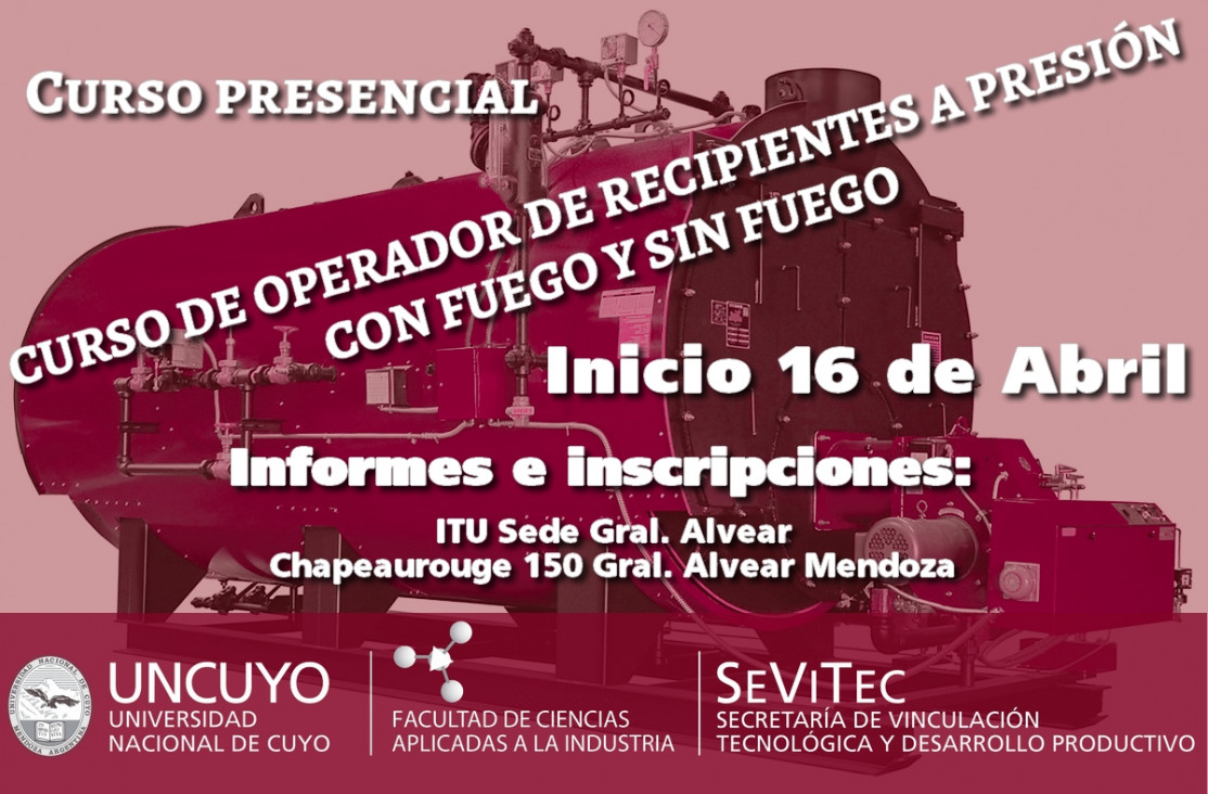 imagen Curso de Operadores de Recipientes a Presión con Fuego y sin Fuego