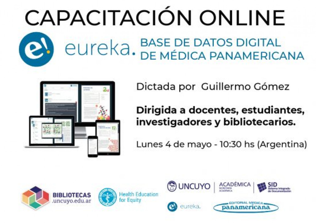 imagen CAPACITACIÓN ONLINE "Plataforma Eureka"