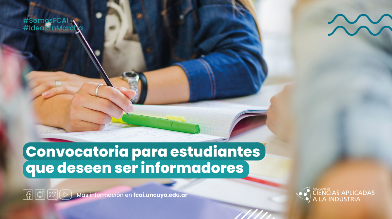 imagen Convocatoria para estudiantes que deseen ser informados