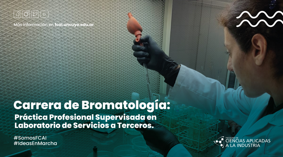imagen Carrera de Bromatología: Práctica Profesional Supervisada en Laboratorio de Servicios a Terceros.