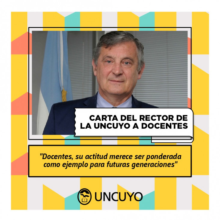 imagen Pizzi: "Docentes, su actitud merece ser ponderada como ejemplo para futuras generaciones"