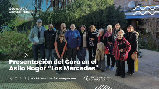 imagen Presentación del Coro en el "Asilo Hogar Las Mercedes"