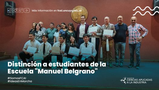 imagen Distinción a estudiantes de la Escuela "Manuel Belgrano"