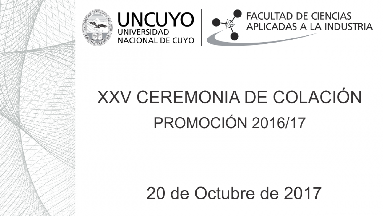 imagen XXV Ceremonia de Colación