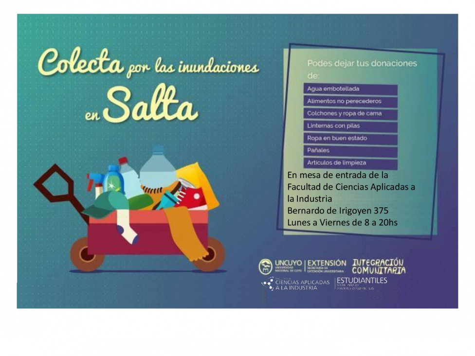 imagen Campaña solidaria de la UNCuyo