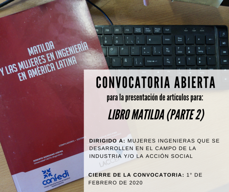 imagen ¡El libro Matilda vuelve a convocar a las Mujeres en Ingeniería!