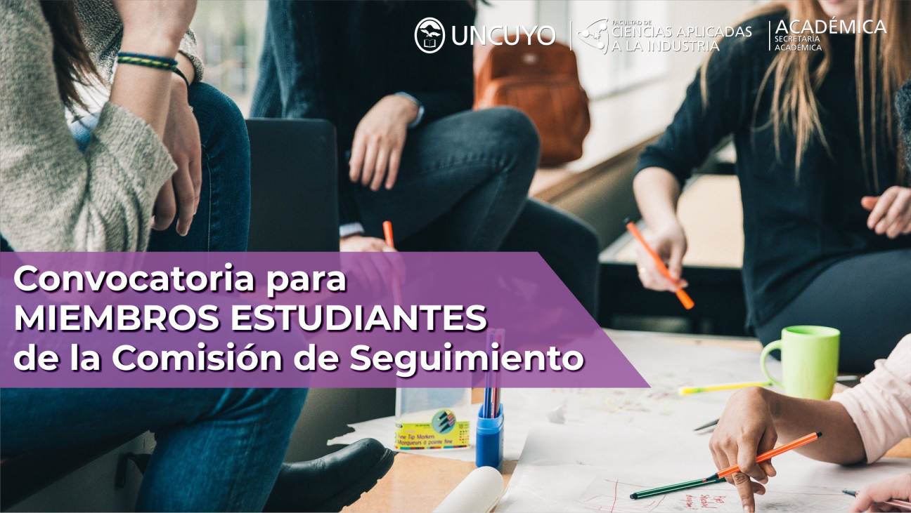 imagen Convocatoria para MIEMBROS ESTUDIANTES de la Comisión de Seguimiento