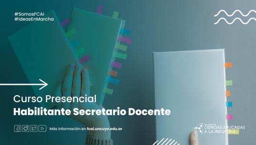 imagen Curso Presencial de Habilitante Secretario Docente