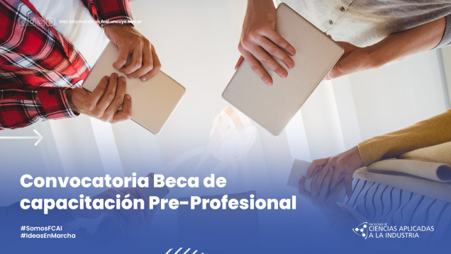 imagen Convocatoria Beca de capacitación Pre-Profesional
