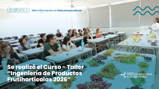 imagen Se realizó el Curso – Taller "Ingeniería de Productos Frutihortícolas 2026"