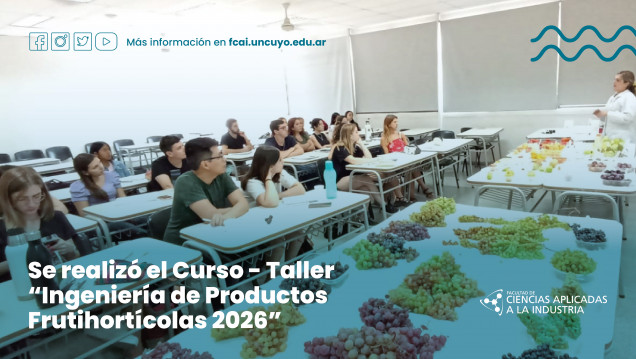 imagen Se realizó el Curso – Taller "Ingeniería de Productos Frutihortícolas 2026"