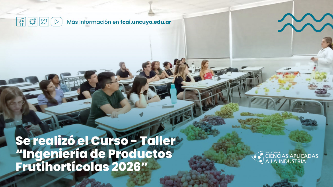 imagen Se realizó el Curso – Taller "Ingeniería de Productos Frutihortícolas 2026"