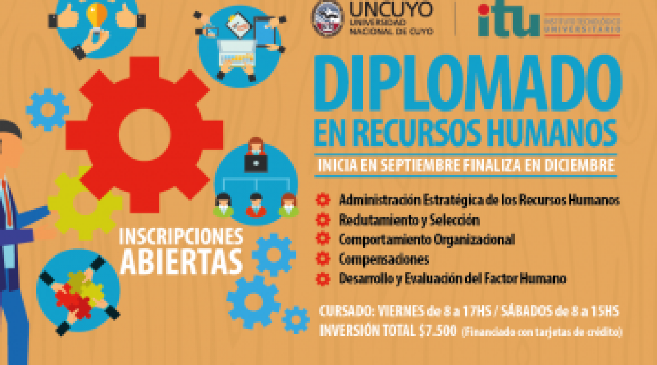 imagen Diplomado en Recursos Humanos en el ITU  - sede San Rafael - 