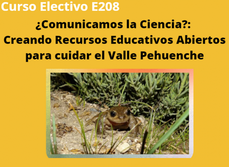 imagen E208 - ¿Comunicamos la Ciencia?: Creando Recursos Educativos Abiertos para cuidar el Valle Pehuenche