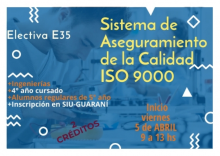 imagen E-35"Sistema de Aseguramiento de la Calidad ISO 9000"