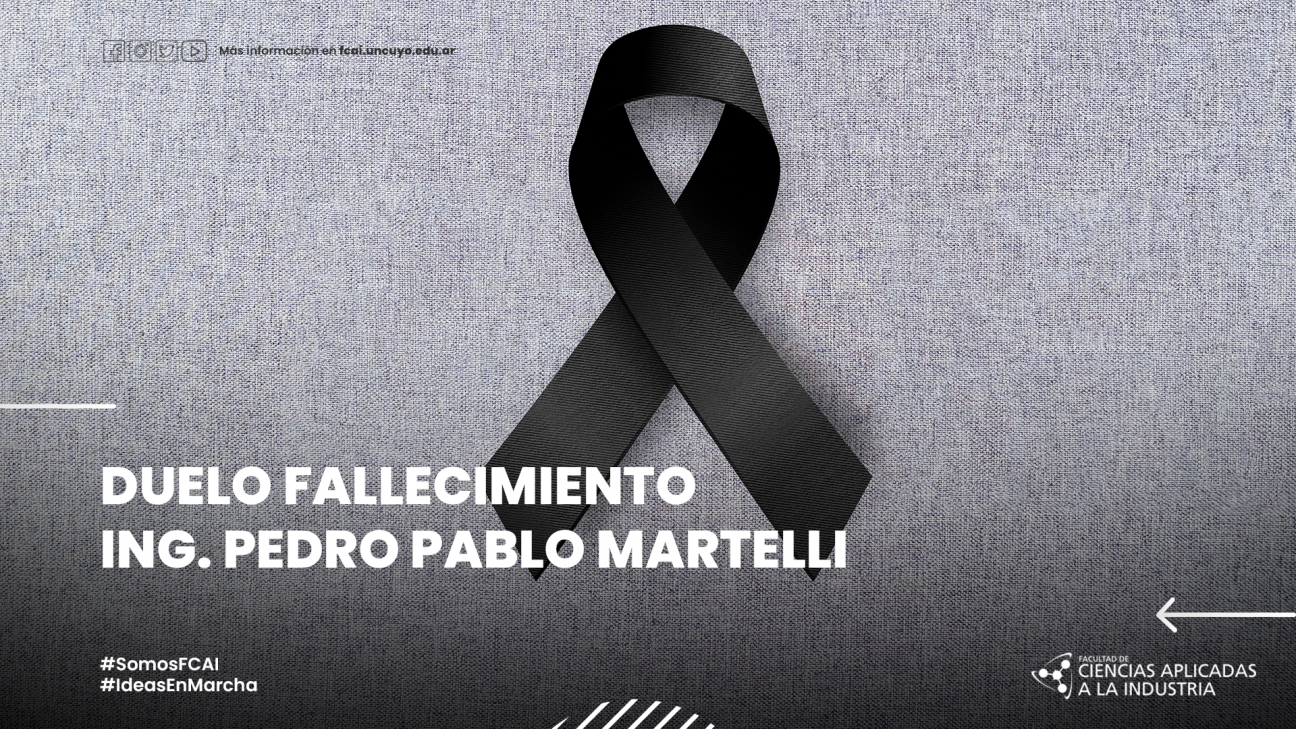 imagen Duelo fallecimiento Ing. Pedro Pablo Martelli